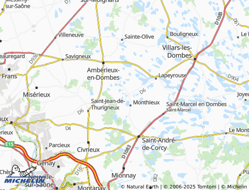 MICHELIN Le Breuil map - ViaMichelin