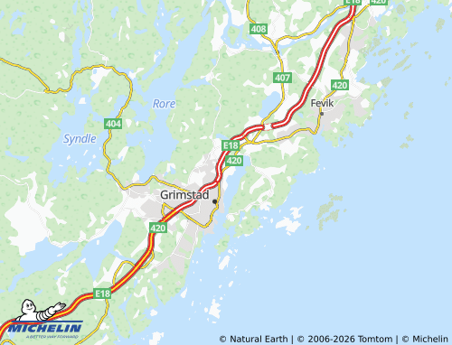 Carte MICHELIN Skjeviga - ViaMichelin