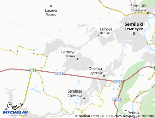 MICHELIN Latnaya map - ViaMichelin