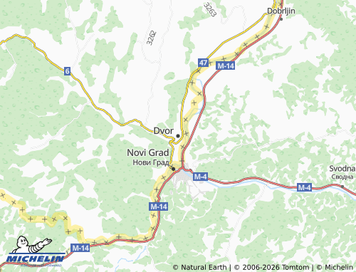 Mapa MICHELIN Dvor - ViaMichelin