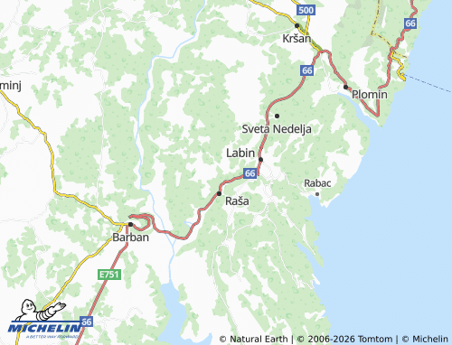 MICHELIN-Landkarte Sveti Bartul - ViaMichelin
