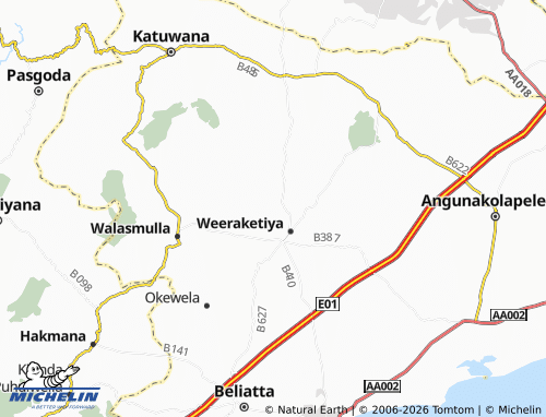 Mapa MICHELIN Udukirivala - ViaMichelin