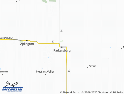 MICHELIN Parkersburg map - ViaMichelin