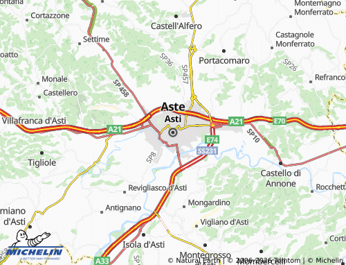 Carte MICHELIN Aste - ViaMichelin
