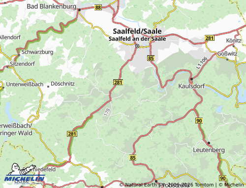 MICHELIN Eyba map - ViaMichelin