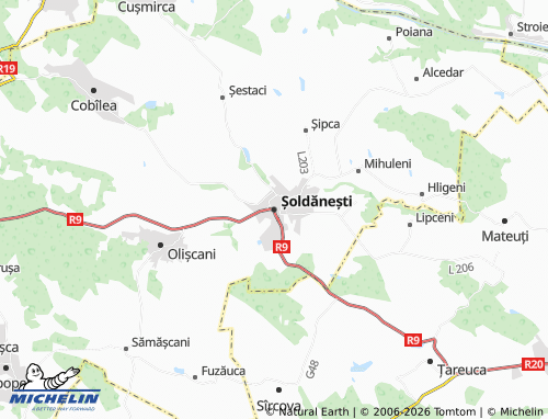 MICHELIN Șoldănești map - ViaMichelin