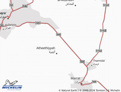 MICHELIN King Salman map - ViaMichelin