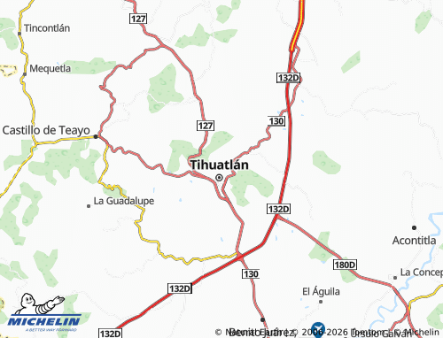Mapa MICHELIN Jardines - ViaMichelin