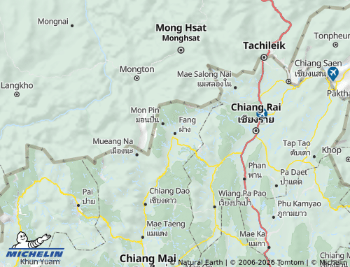 MICHELIN Amphoe Fang map - ViaMichelin