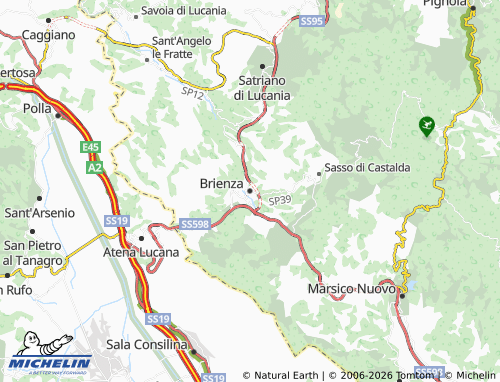 Carte MICHELIN Brienza - ViaMichelin