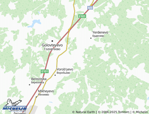 MICHELIN Kozlovo map - ViaMichelin