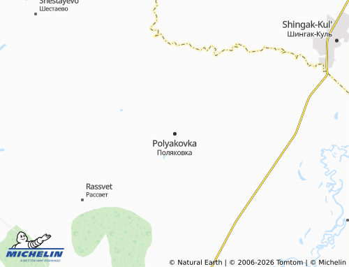 MICHELIN-Landkarte Polyakovka - ViaMichelin