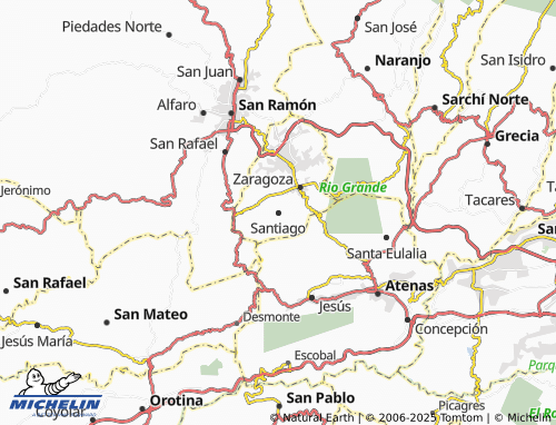 MICHELIN-Landkarte Santiago - ViaMichelin