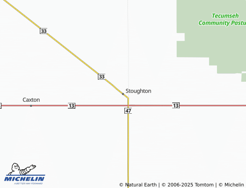 MICHELIN Stoughton map - ViaMichelin