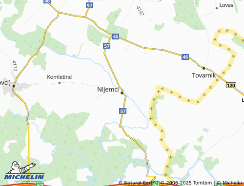 MICHELIN Nijemci map - ViaMichelin