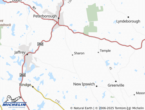MICHELIN Sharon map - ViaMichelin