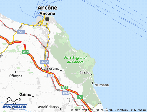 MICHELIN Poggio d'Ancona map - ViaMichelin