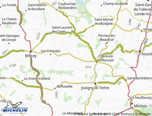 MICHELIN Le Mesnil-Gilbert map - ViaMichelin