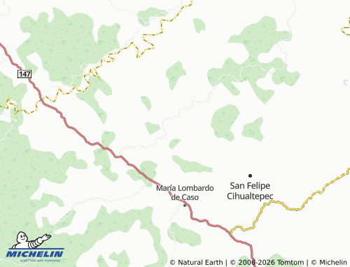 MICHELIN Llano Grande map - ViaMichelin