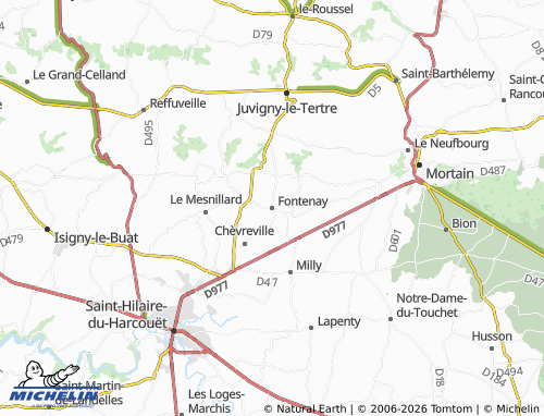 MICHELIN Fontenay map - ViaMichelin