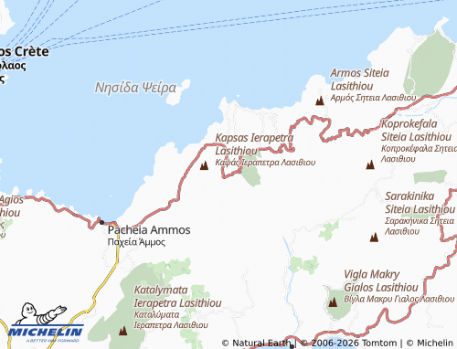 MICHELIN Lastros map - ViaMichelin