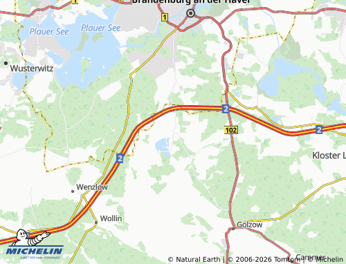 MICHELIN Reckahn map - ViaMichelin