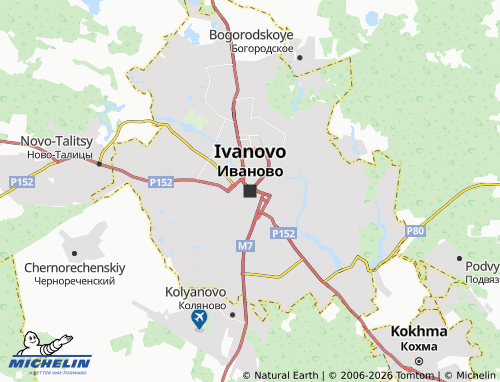 Carte MICHELIN Ivanovo - ViaMichelin