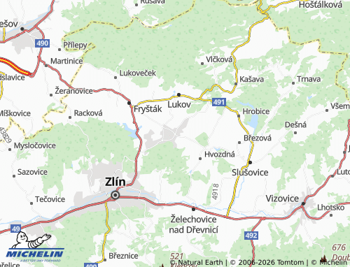 Mappa MICHELIN Štípa - ViaMichelin