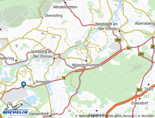 MICHELIN Niederwöhr map - ViaMichelin