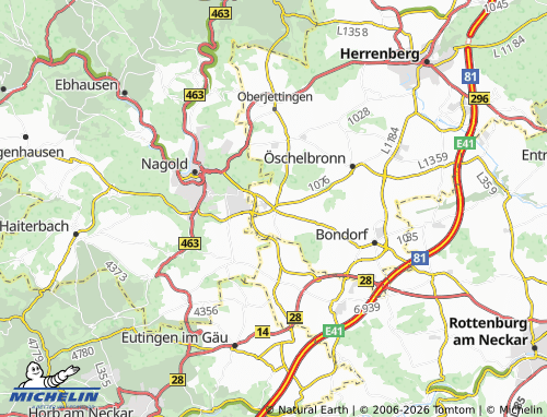 MICHELIN Mötzingen map - ViaMichelin
