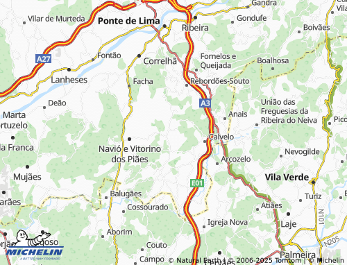 MICHELIN Pomarelho map - ViaMichelin