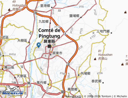 Mappa MICHELIN Chángzhì Xiāng - ViaMichelin