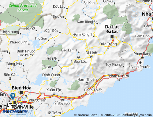 Mapa MICHELIN Bảo Lộc - ViaMichelin