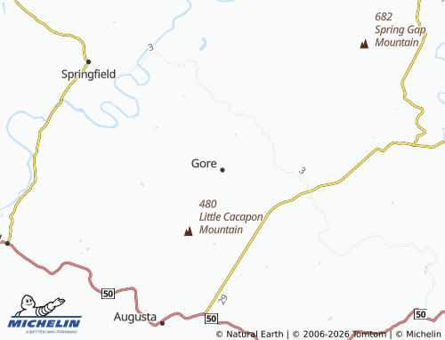 Mappa MICHELIN Gore - ViaMichelin
