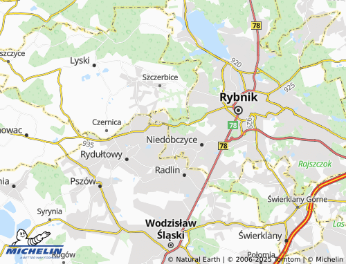 Carte MICHELIN Niewiadom - ViaMichelin