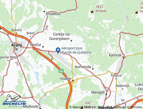 MICHELIN-Landkarte Spodnji Brnik - ViaMichelin