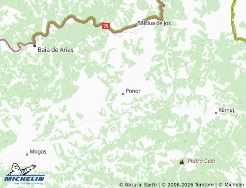 Mappa MICHELIN Ponor - ViaMichelin