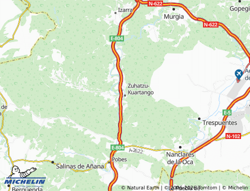 MICHELIN Zuhatzu-Kuartango map - ViaMichelin