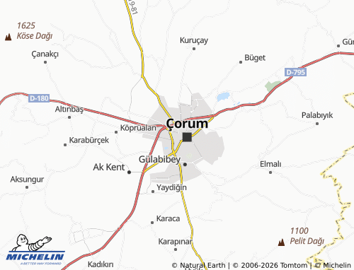 Mapa MICHELIN Çöplü - ViaMichelin