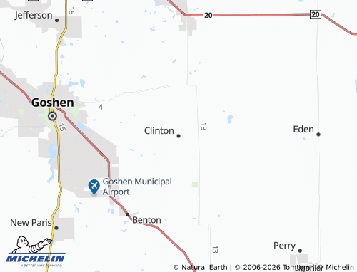 Kaart MICHELIN Clinton - ViaMichelin
