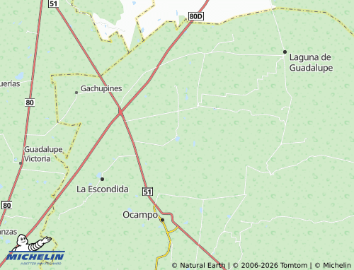 Mappa MICHELIN El Mezquite - ViaMichelin