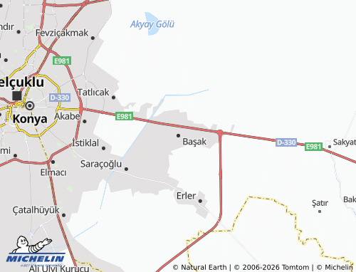 MICHELIN Başak map - ViaMichelin