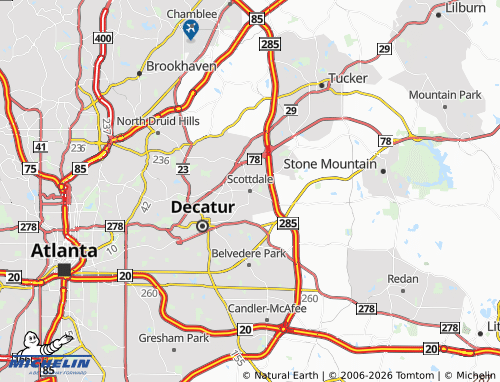 Mappa MICHELIN Scottdale - ViaMichelin