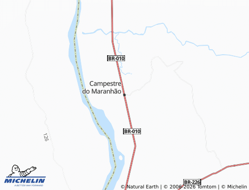 Mapa MICHELIN Campestre do Maranhão - ViaMichelin