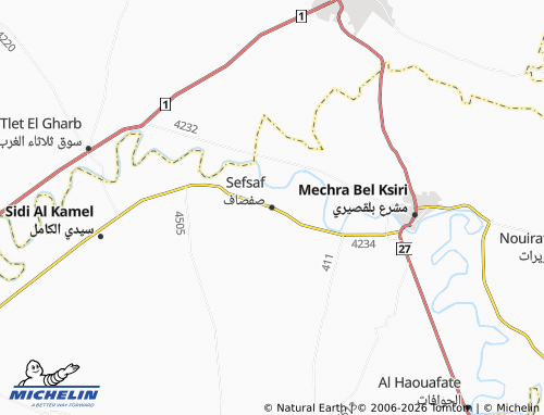 MICHELIN Safsaf map - ViaMichelin
