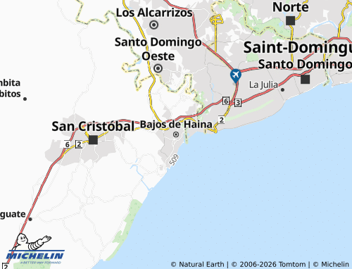 Mappa MICHELIN Bajos de Haina - ViaMichelin