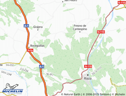 MICHELIN Aldeanueva del Monte map - ViaMichelin
