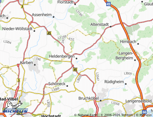 MICHELIN Heldenbergen map - ViaMichelin