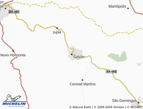 Mappa MICHELIN Galvão - ViaMichelin