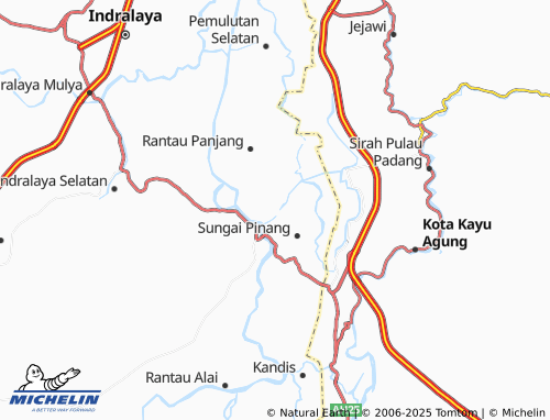 MICHELIN Serijabo Baru map - ViaMichelin